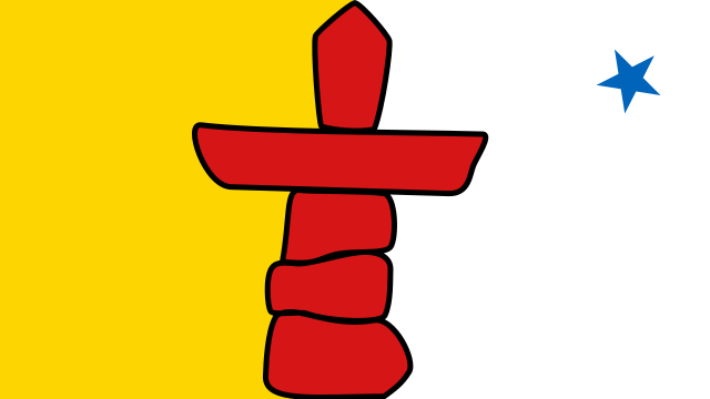 640 بكسل Flag_of_Nunavut.svg