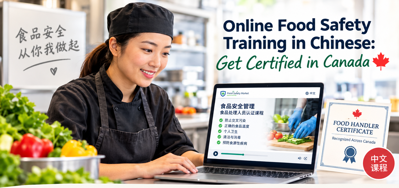 Online Food Safety Training in Chinese: Get Certified in Canada